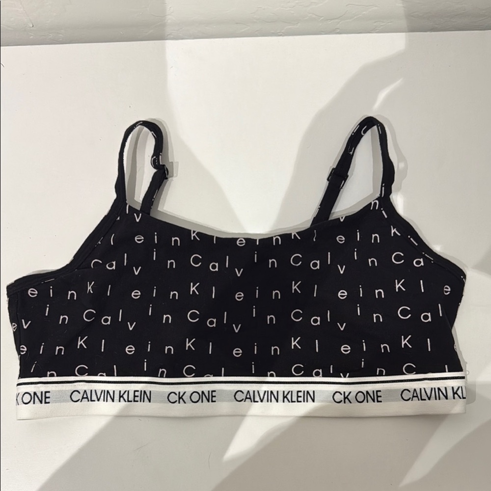Calvin Klein Black Logo Bralette